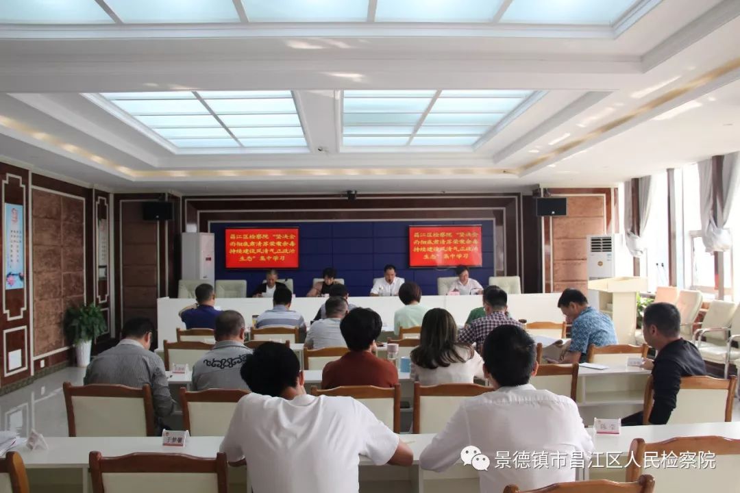 昌江区人民检察院开展观看廉政教育警示片主题党日活动