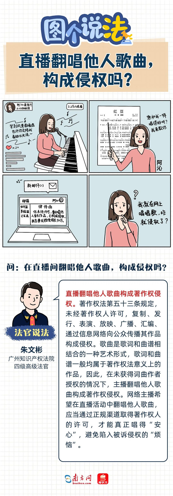 知识产权法律故事 | 直播翻唱他人歌曲，构成侵权吗？